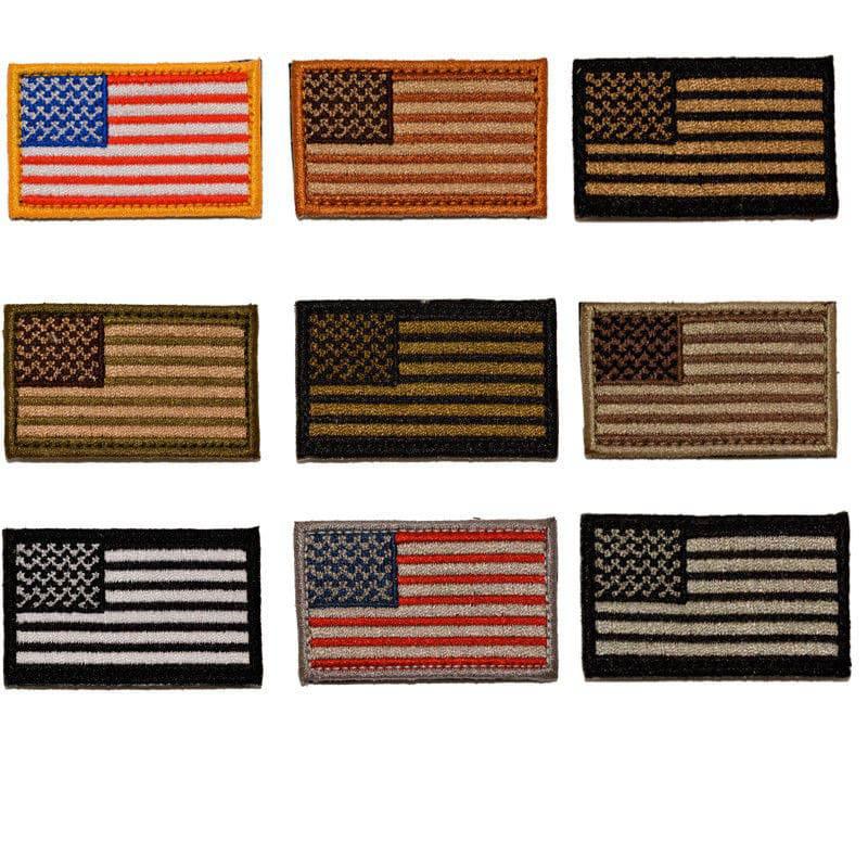 BuckUp Tactical Morale Patch Hook MINI USA US Flag Forward Facing Patches  2x1