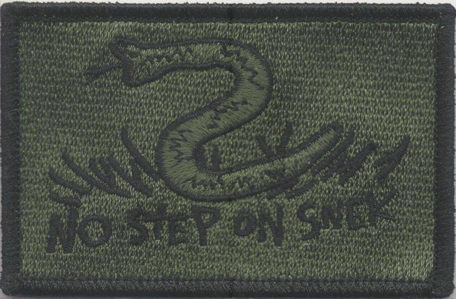 No Step on Snak PVC Rubber Tactical Patch | No Step on Snek Parody | Funny Hook and Loop Patch