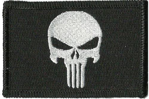 Punisher Patch - Laser Cut - Reflective Material - 2X2.25 – Scif
