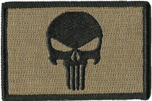 BuckUp Tactical Morale Patch Hook Punisher Patches 3x2