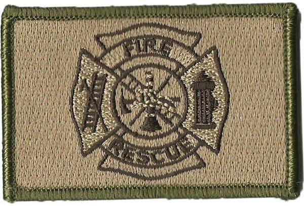 BuckUp Tactical Morale Patch Hook FD Fire Fighter Department Seal Patches 3x2