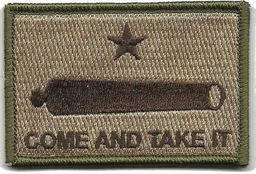 BuckUp Tactical Morale Patch Hook Gonzales Come & Take it Cannon Patches 3x2