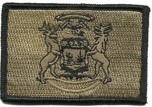 BuckUp Tactical Morale Patch Hook Michigan Lansing State Patches 3x2" - BuckUp Tactical