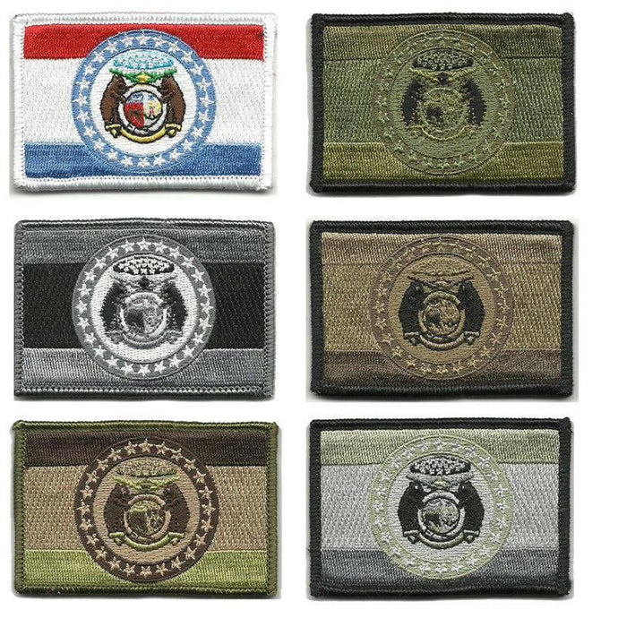 BuckUp Tactical Morale Patch Hook Missouri Jefferson City State Patches 3x2