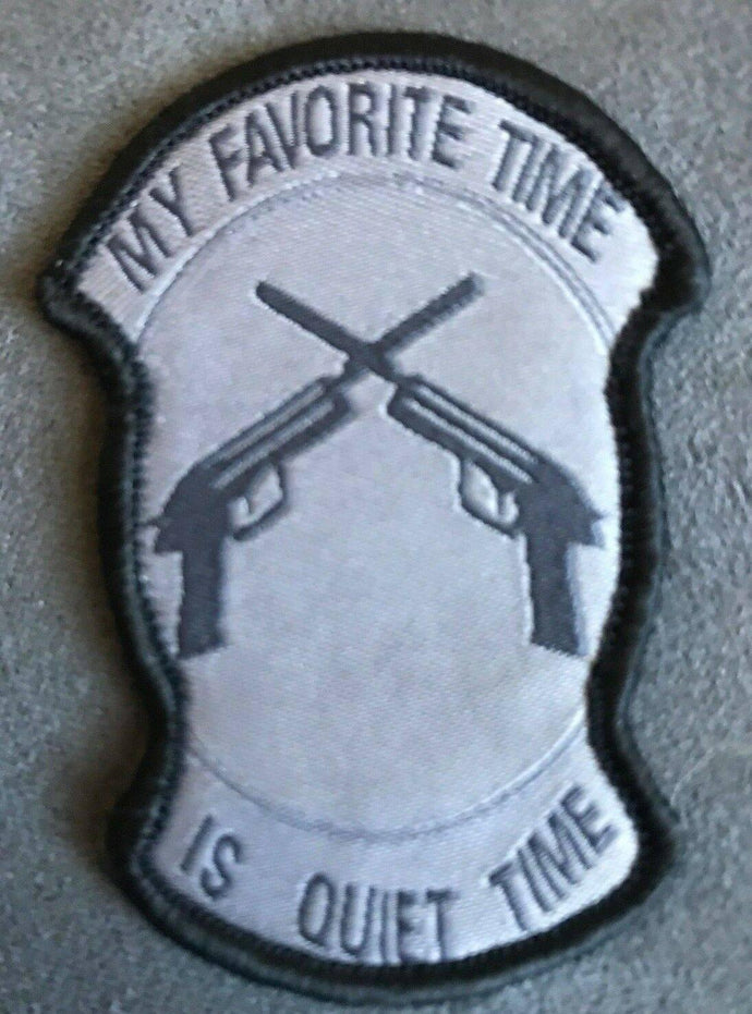 BuckUp Tactical Morale Patch Hook My Favorite Time is Quite Time ACU Patch - BuckUp Tactical