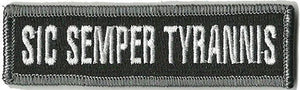 BuckUp Tactical Morale Patch Hook Sic Semper Tyrannis Morale Patches 3.75x1" - BuckUp Tactical