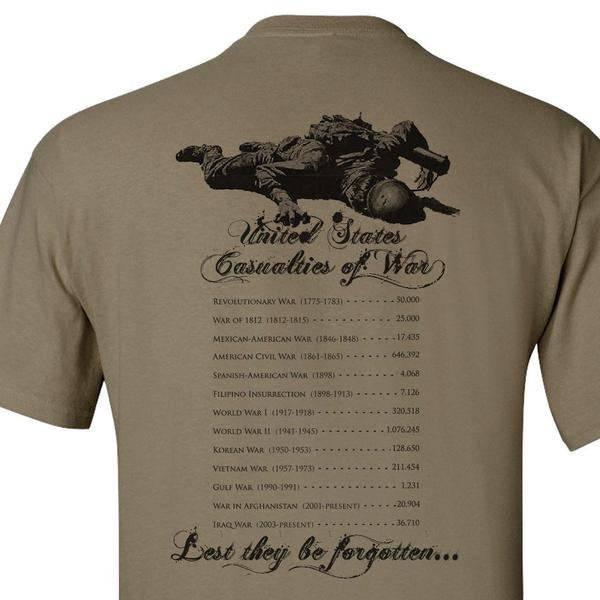 CASUALTiES OF WAR SHIRT S M L XL 2XL 3XL 4XL 5XL - BuckUp Tactical