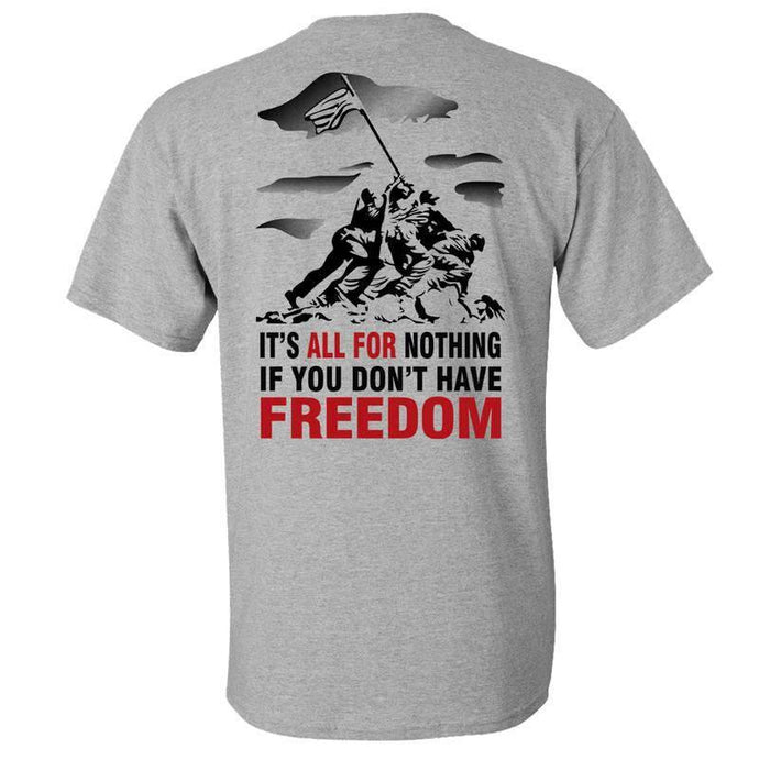 IWO JIMA ATHLETIC GREY T-SHiRT S M L XL 2XL 3XL 4XL 5XL - BuckUp Tactical